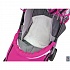 Санки-коляска Snow Galaxy - City-1 - Мишка со звездой, цвет розовый на больших колесах Ева, сумка, варежки  - миниатюра №2