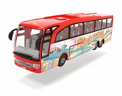 Туристический автобус, фрикционный, 1:43, красный (Dickie, 3745005029) - миниатюра