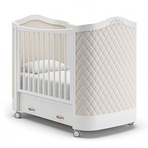 Кровать детская Гандылян К-2015-11 Тиффани Ромб, белый (Gandylyan, GAN-К-2015-11_белый)