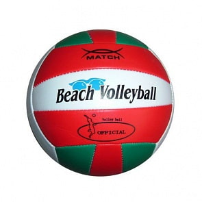 Мяч волейбольный, зеленый-красный-белый, 2 слоя (Х-Маtch, 56299)