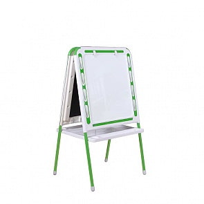 Мольберт детский универсальный, бело-зеленый (Дэми, МДУ.07_бело-зеленый)