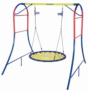 Качели с опорой Schaukelgestell mit Nestschaukel 120 (Hudora, 64023)