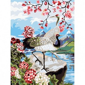 Рисование по номерам на холсте – В садах Японии, 40 х 50 (Фабрика Творчества, S009)