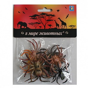 Набор В мире животных – Пауки, 8 штук (1toy, Т10498)