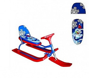 Снегокат «Animal Kids - Весельчак» со складной спинкой (RT, 5018RT)