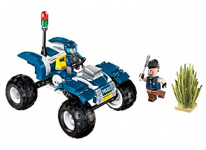 Конструктор - Квадроцикл полиция с фигурками и аксессуарами, 139 деталей (Enlighten Brick, BRICK1908)