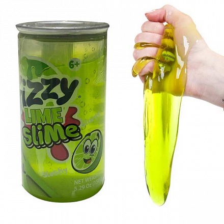 Слайм - Fizzy Lime Slime - Газировка, цвет салатовый 