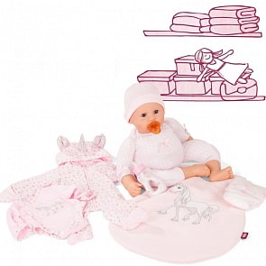 Кукла Куки, пупс с аксессуарами из серии Единорог, 48 см (Gotz, 2061050)