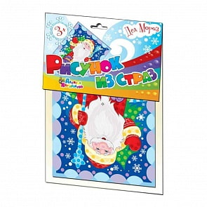 Новый год. Набор для творчества. Рисунок из страз - Дед Мороз (Десятое королевство, 01671ДК)