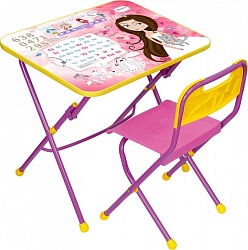 Набор детской мебели - Маленькая принцесса, давай дружить, цвет - розовый (Ника, КУ1/17sim) - миниатюра