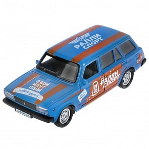 Инерционная металлическая модель - Ваз-2104 жигули – Спорт, 12 см, цвет синий (Технопарк, 2104-12SRT-BU)