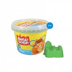 Фантастический песок, зеленый, 2 кг (1toy, Т10270) - миниатюра