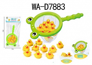 Игрушка для ванной - Сачок с 10 утятами (Junfa Toys, 652B(541))