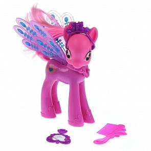 Интерактивный Пони, 15 см с аксессуарами, звук, свет (Карапуз, HZ148321-RU)
