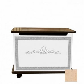 Тумба под игрушки – Меандр, серебро (Vlana, VLA_серебро)