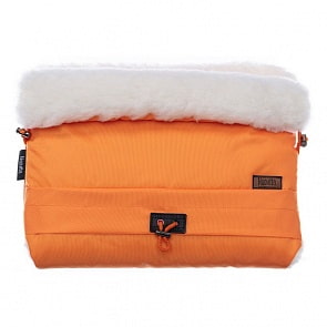 Муфта меховая для коляски Nuovita Alaska Bianco Arancio/Оранжевый (Nuovita, NUO-mALAB_2116)