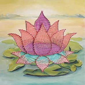 Набор для творчества в технике String Art - Лотос (Волшебная мастерская, ST-06)