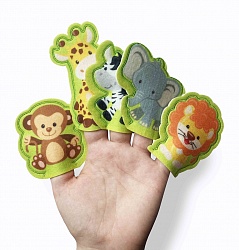 Кукольный пальчиковый театр - Зоопарк (Десятое королевство, 03948ДК) - миниатюра