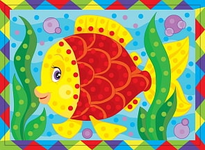 Набор для творчества - рисунок из страз «Рыбка» (Десятое королевство, 01648ДК)