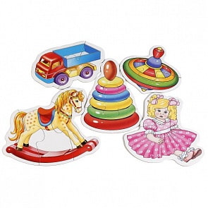 Макси-пазлы – Первые предметы для малышей, 8 картинок (Умка, 4690590123225sim)