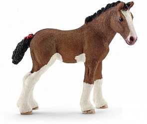 Игровая фигурка – Жеребенок Клайдсдейл, 8,6 см (Schleich, 13810k)