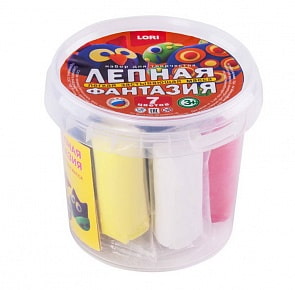 Набор для лепки в ведре - Лепная фантазия, 7 цветов (Lori, Лм-022)