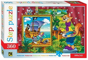 Пазл Кот Леопольд, 360 элементов (Step Puzzle, 73020)