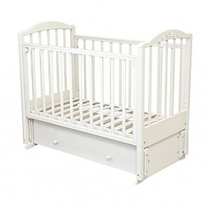 Кровать детская Красная Звезда С 580 Регина накладка №23 Бабочки, белый (Красная Звезда, КЗ-C 580_белый)