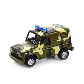 Инерционная модель - Военная машина-внедорожник, свет и звук (Playsmart, A071-H11003)