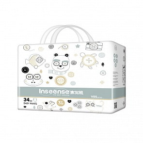 Трусики-подгузники Inseense V5S, 12-17 кг, 34 штуки, XL, салатовая упаковка (Inseense, InsV5S-34)