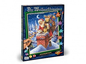 Раскраска по номерам – Санта Клаус на крыше, 40 х 50 см (Schipper, 9300698)