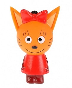 Игрушка Карамелька из пластизоля для ванны Три Кота в сетке (Капитошка, ST-FT1809)