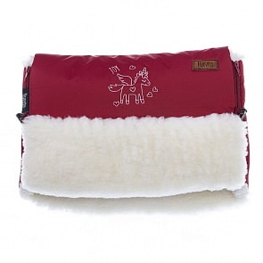 Муфта меховая для коляски Nuovita Islanda Bianco Bordo/Бордовый (Nuovita, NUO-mISLB_2051)