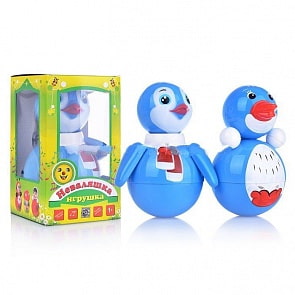 Озвученная неваляшка, 15 см - Пингвин (Котовск, 6C-013) (ассортимент)