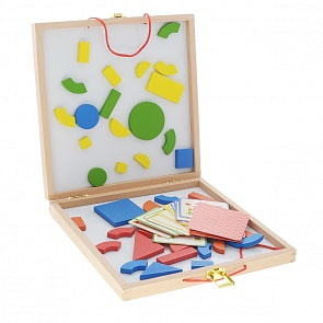 Развивающая игра с набором магнитных фигур - Геоформ (Djeco, k03130)