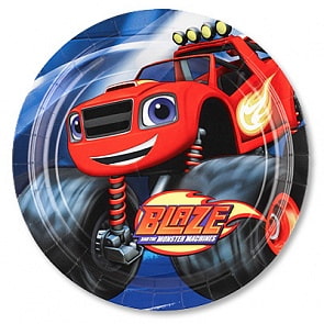 Тарелка Вспыш, 23 см, 8 штук (Amscan, 1502-2884)