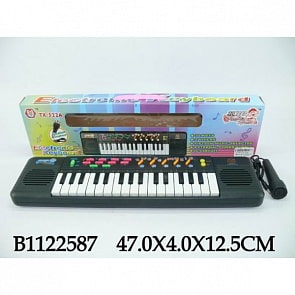 Синтезатор на батарейках, с микрофоном и 32 клавишами (B1122587sim)