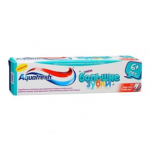 Зубная паста Аквафреш Мои Большие Зубки, от 6 до 8 лет, 50 мл. (Aquafresh, 4-7077200)