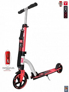 Самокат RT Slicker 180 с амортизатором red neon (Y-SCOO, 4855RT)