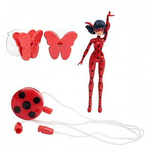 Фигурка Miraculous – Леди Баг, 19 см на тарзанке (Bandai, 39733)