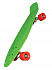 Скейт пластиковый, размер 68 х 20 х 9,5 см., цвет- оранжевый/зеленый/голубой  - миниатюра №3