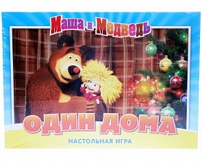 Настольная игра Маша и Медведь. "Один дома" (ORIGAMI, 12535or)