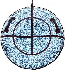 Санки надувные - Тюбинг RT - Осколки горного хрусталя, диаметр 118 см (RT, 6720RT)