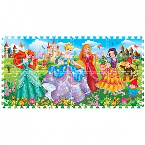 Коврик-пазл Disney – Принцессы, 8 сегментов (Играем вместе, FS-FPRSsim)
