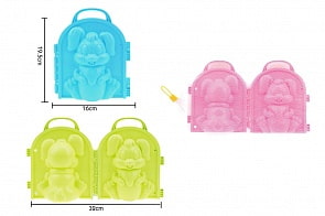 Формочка для лепки снежков - Зайчик, 16 х 19,5 см, разные цвета (1toy, Т16421) (ассортимент)