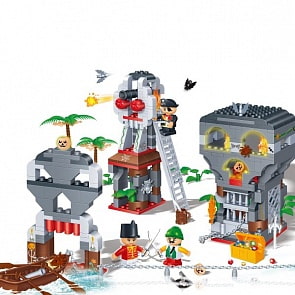 Развивающий конструктор - Сражение на острове пиратов (BanBao, 8708)