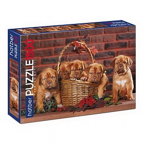 Пазлы Premium – Щенки, 1500 элементов, А1 формат (Hatber, 1500ПЗ1-16872)