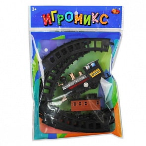 Набор Игромикс – Железная дорога механическая, 8 предметов (ABtoys, M6409)
