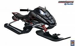 Снегокат Snow Moto Polaris Rush Black (Snow Moto, 4457RT) - миниатюра