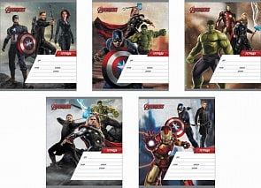 Тетрадь ученическая «Мстители-2», 18 листов, линейка (Полиграфика, 37374)